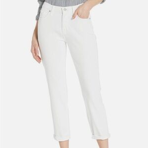 7 For All Mankind Women's Crisp White Cropped Josefina Jeans